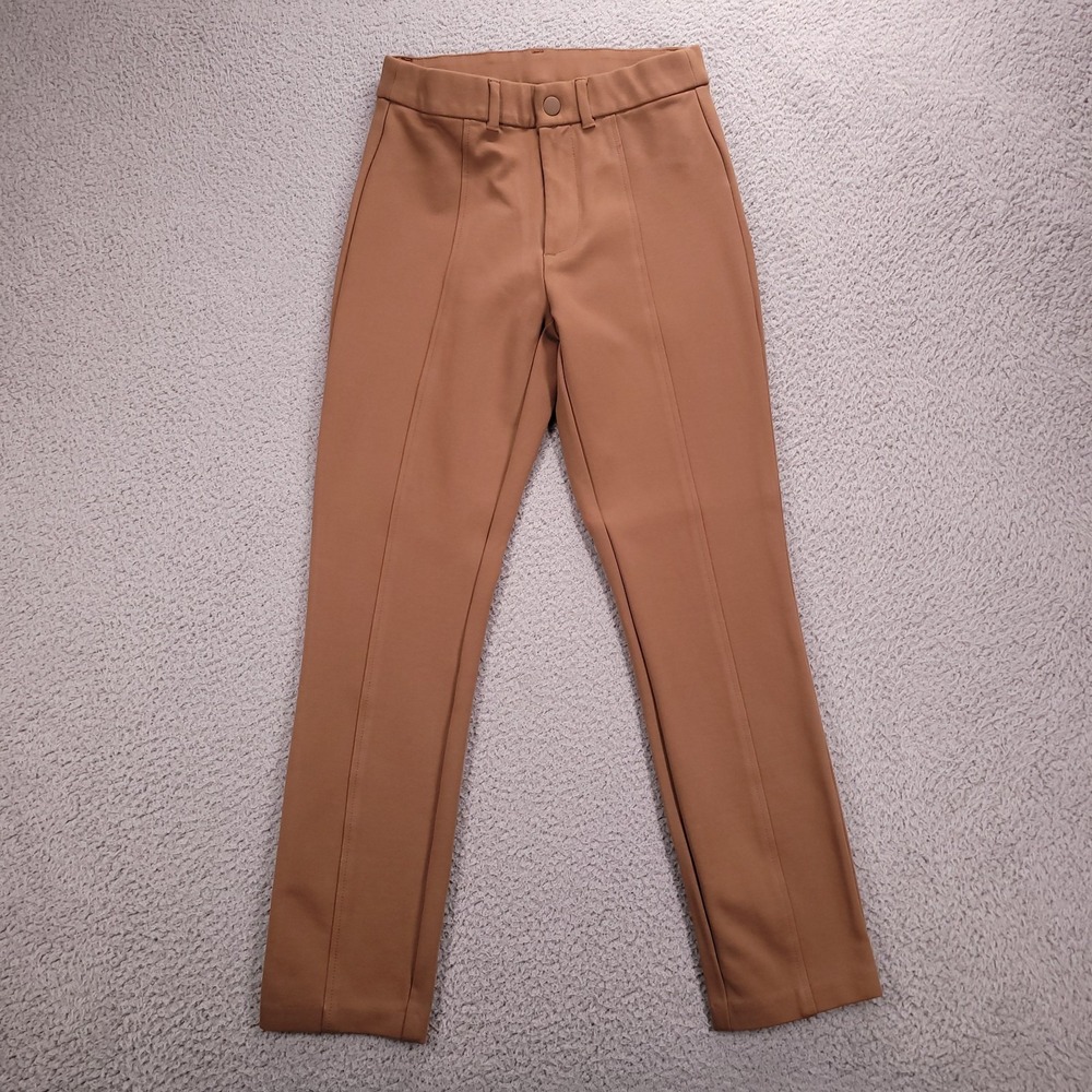 GAP Pants Size 2 Skinny Mid Rise Bronze Brown Ponte Stretch Double Knit